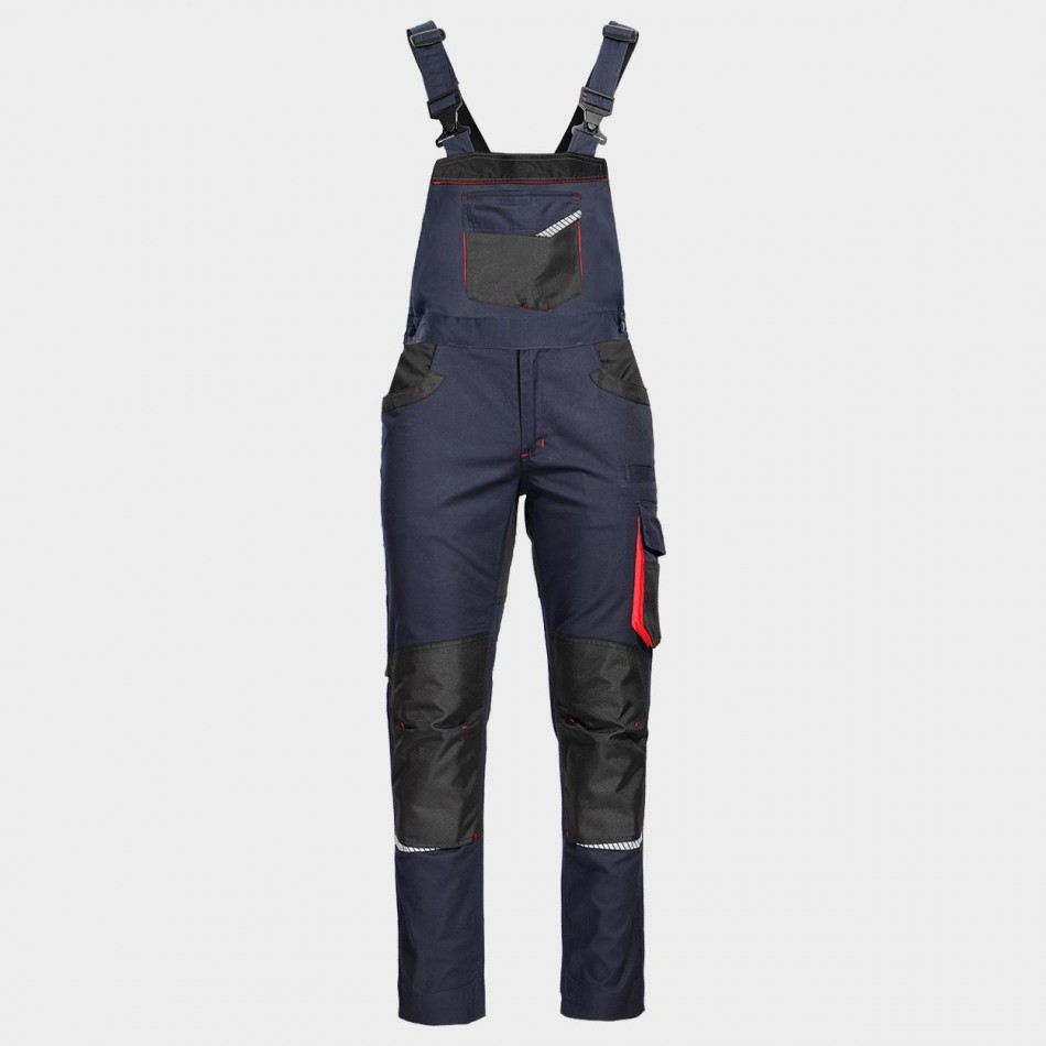 Pantaloni salopeta cu pieptar  - KASTOR Stretch